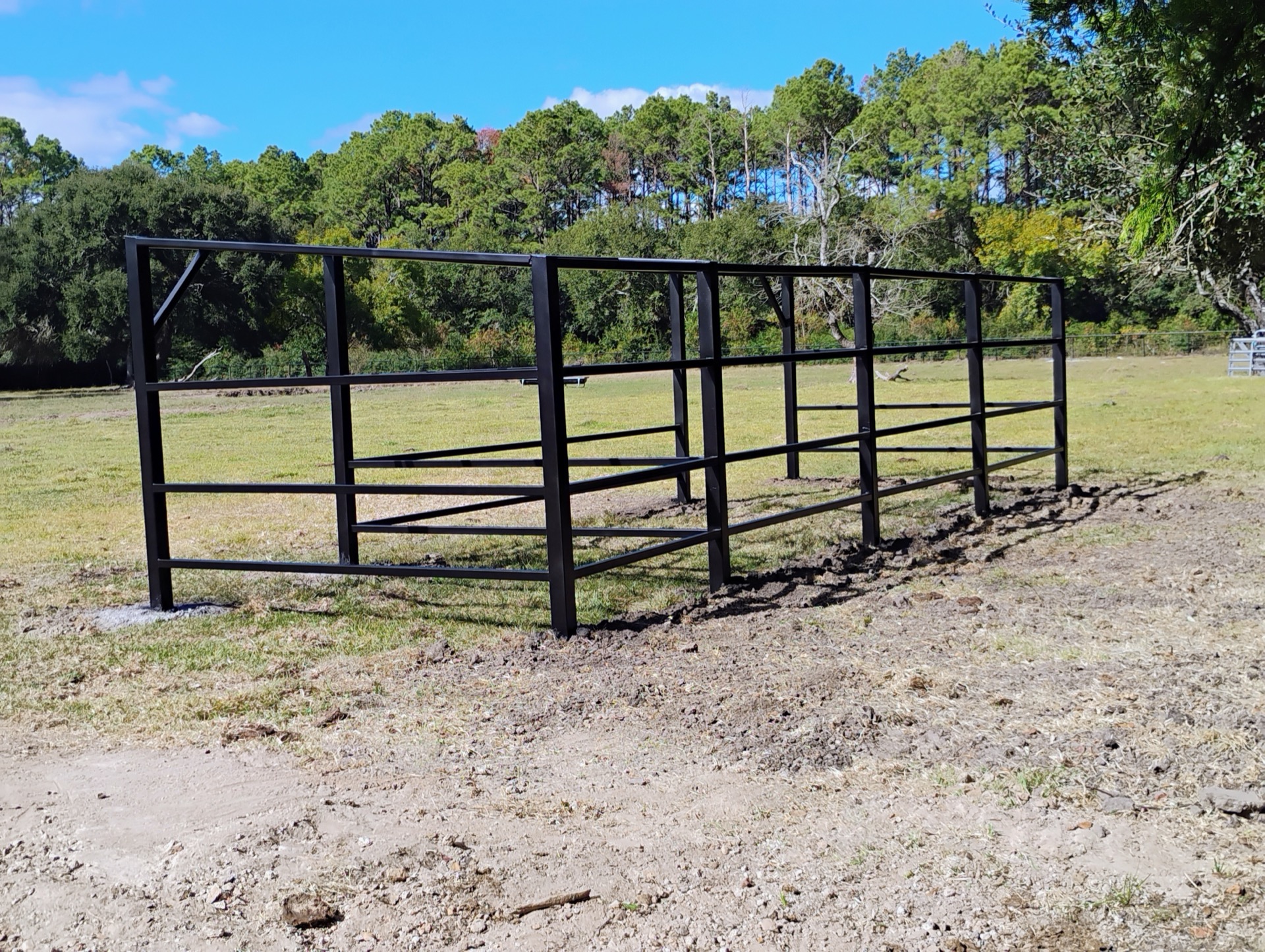 Pasture panel frame installation
