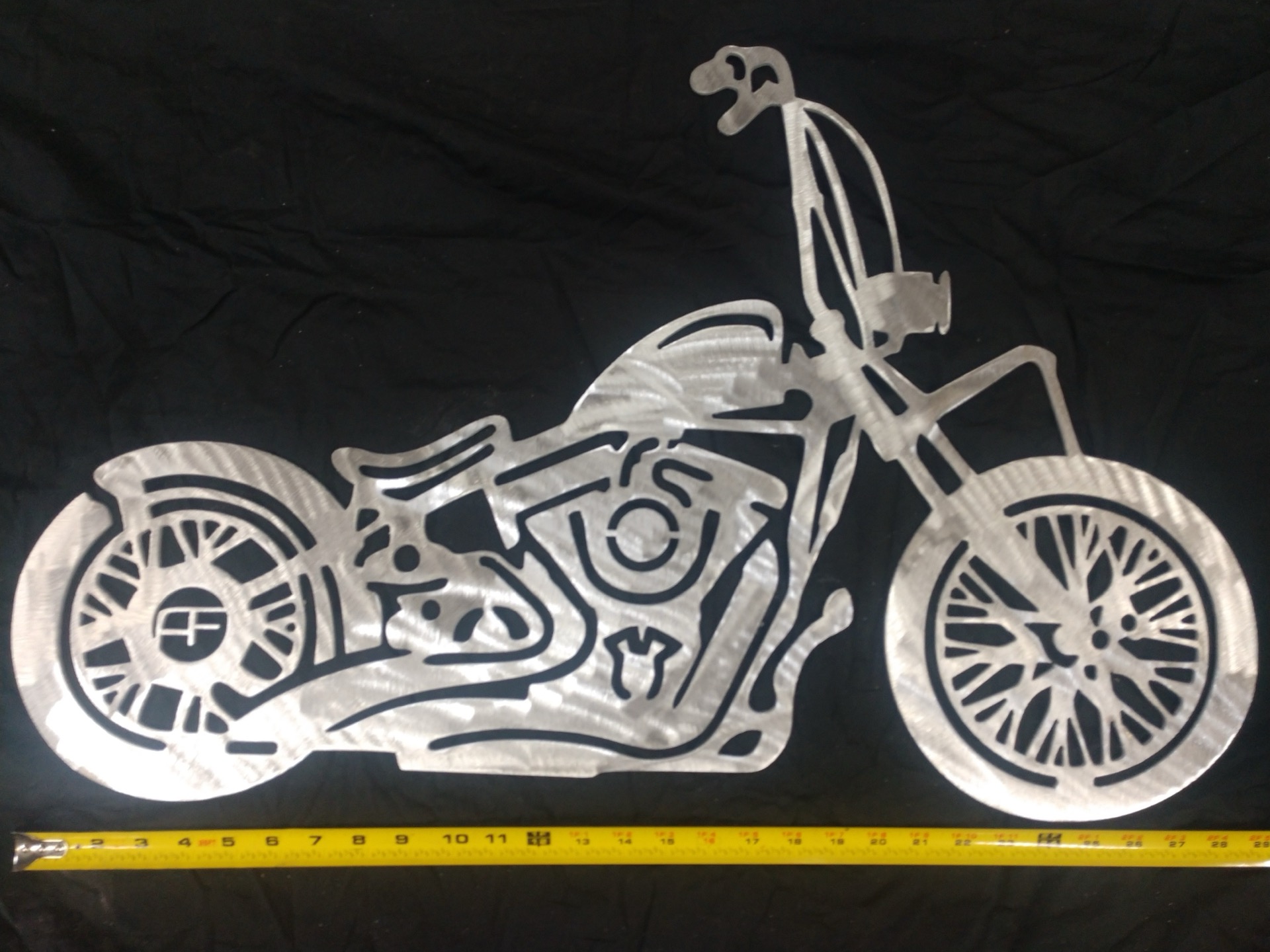 Harley chopper wall art