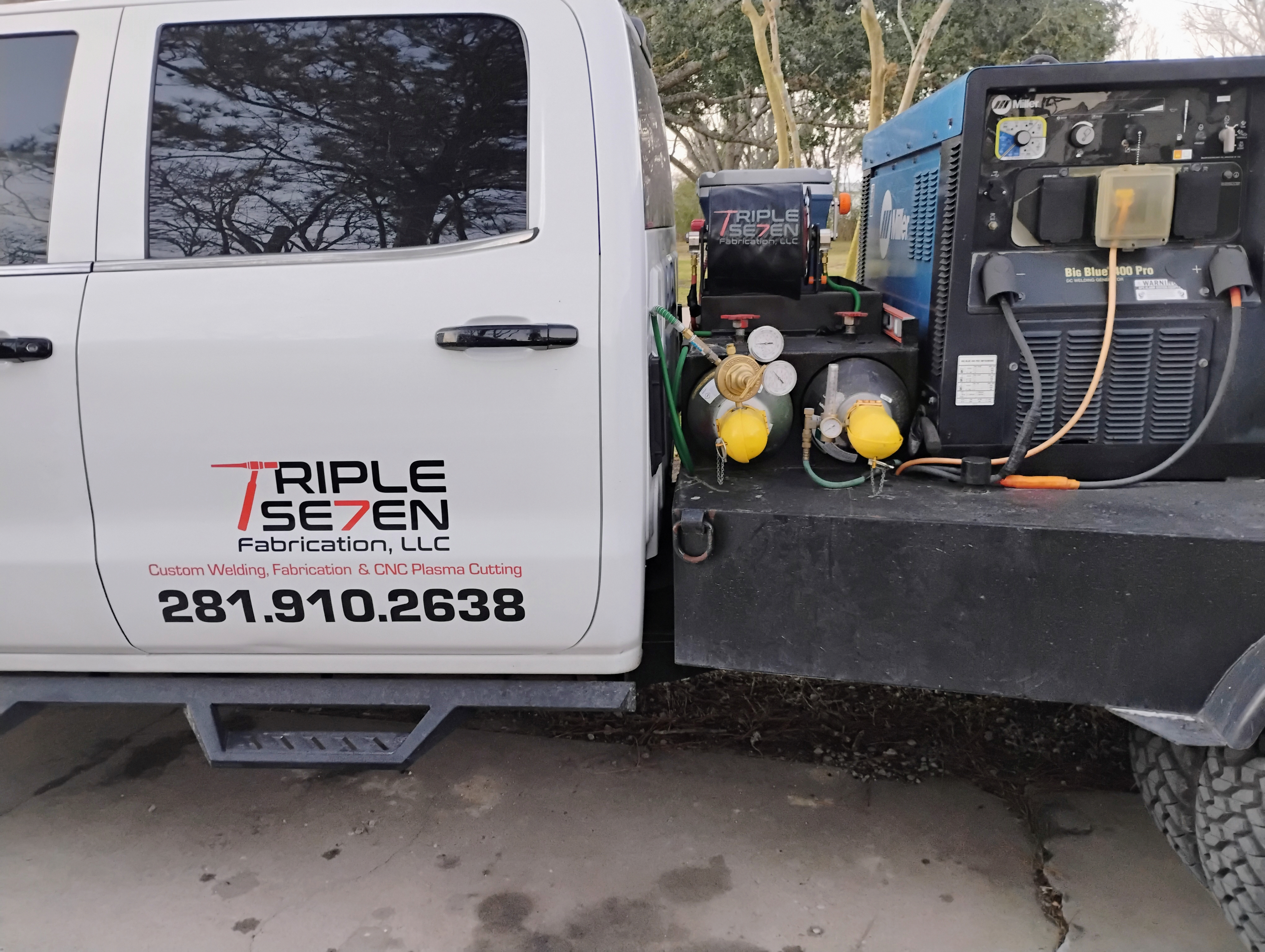Triple Seven mobile welding rig truck setup
